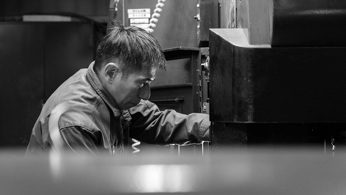 金属加工の様子